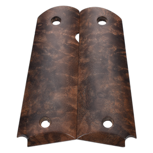 1911 Grips, Full-Size, Claro Walnut Burl, Beveled Bottom (EW1-225)