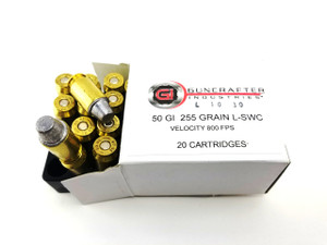 .50 GI™ Ammunition, 255 gr. Lead SWC (20 Count Box)