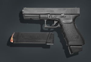 The .50GI Glock Conversion Unit chambered .50GI, custom made in Huntsville, Arkansas.