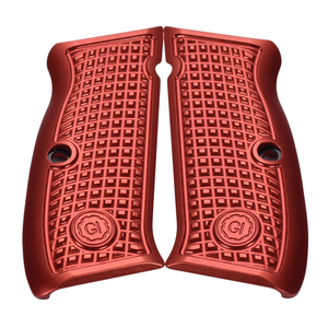 CZ-75 FRAG Grips, Full-Size, Aluminum, Red