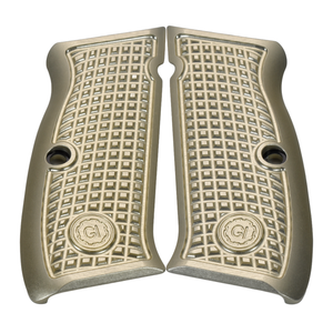 CZ-75 FRAG Grips, Full-Size, Aluminum, Champagne