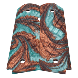 1911 Grips, Full-Size, Shredder, Flat Bottom (SG-144)