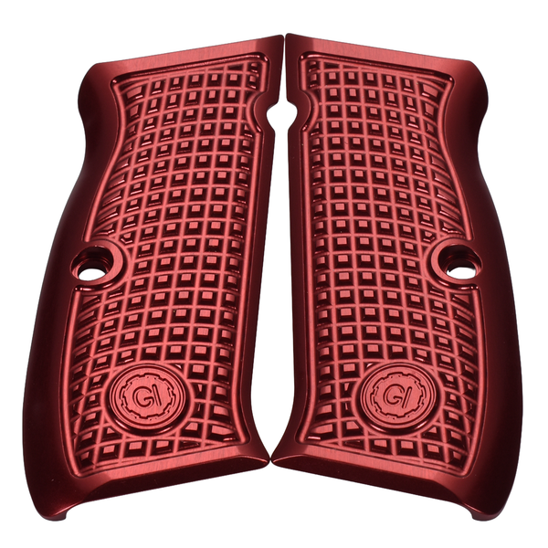 CZ-75 FRAG Grips, Full-Size, Aluminum, Cherry