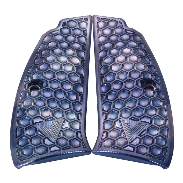 CZ-75 Grips, Full-Size, Aluminum, Vytal Krakens, Palm Swell (EW2-061)