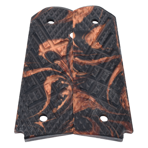 1911 Grips, Full-Size, Shredder, Flat Bottom (SG-185)