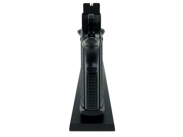 The FRAG Squared Blackout Custom 1911 chambered in 9mm, 38 Super, and 45, custom made in Huntsville, Arkansas.