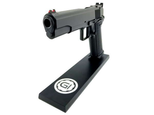 The FRAG Squared Blackout Custom 1911 chambered in 9mm, 38 Super, and 45, custom made in Huntsville, Arkansas.