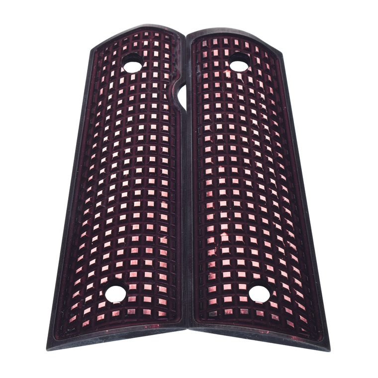 1911 Grips, Full-Size, AlumaGrips, Flat Bottom (AL1-009)