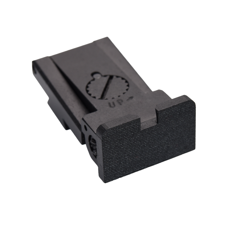 GI Rear Sight, Adjustable BoMar Style, Square Notch