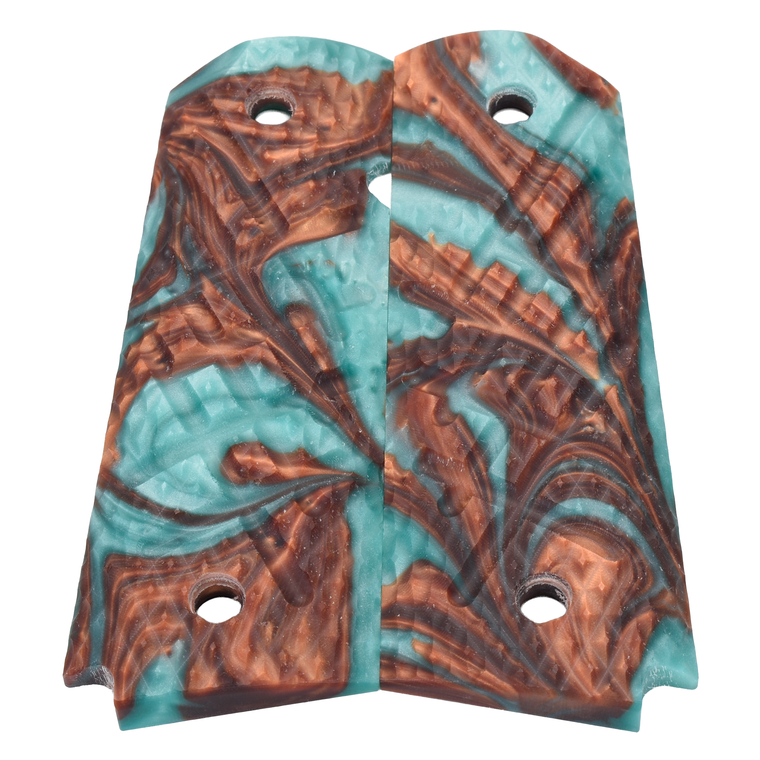 1911 Grips, Full-Size, Shredder, Flat Bottom (SG-135)