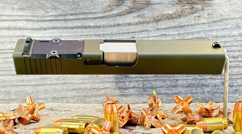 Gen 3 .50GI Drop-In Conversion for Glock® Pistols (Olive Green w/ RMR Plate) Gen 3 .50GI Drop-In Conversion for Glock® Pistols (Olive Green w/ RMR Plate)