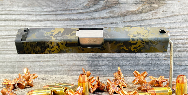 Gen 3 .50GI Drop-In Conversion for Glock® Pistols (Swamp Camo) Gen 3 .50GI Drop-In Conversion for Glock® Pistols (Swamp Camo)