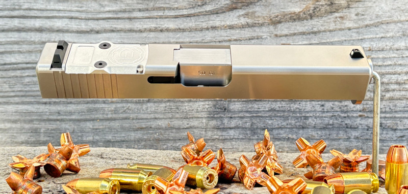 Gen 4 .50GI Drop-In Conversion for Glock® Pistols (Distressed Steel w/ RMR Plate) Gen 4 .50GI Drop-In Conversion for Glock® Pistols (Distressed Steel w/ RMR Plate)