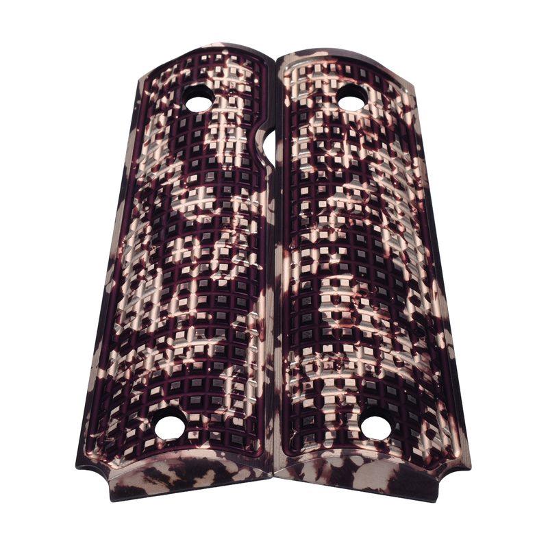 1911 Grips, Full-Size, AlumaGrips, Beveled Bottom (AL1-007)