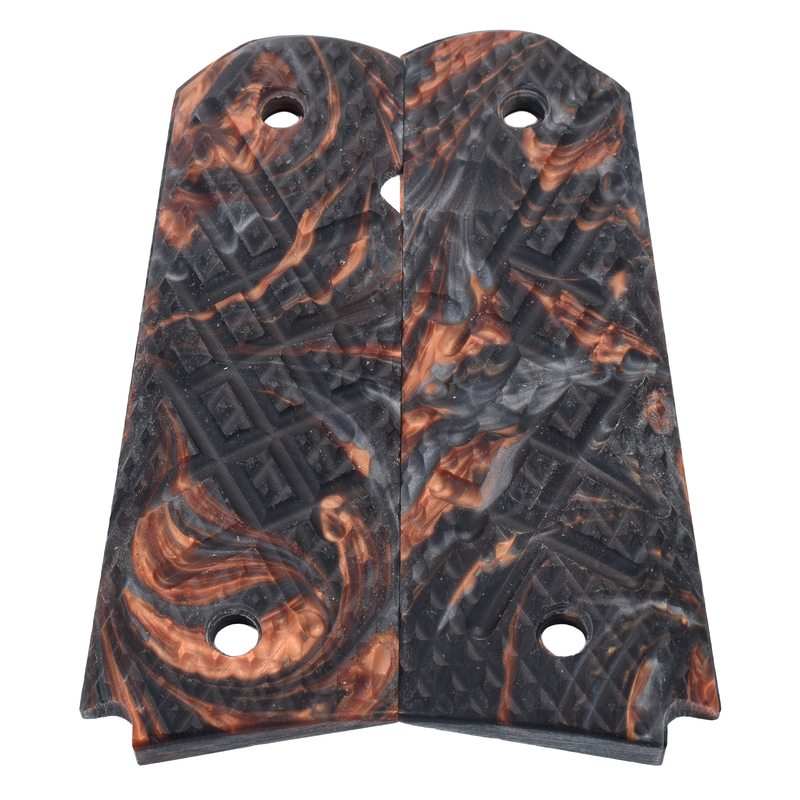 1911 Grips, Full-Size, Shredder, Flat Bottom (SG-190)