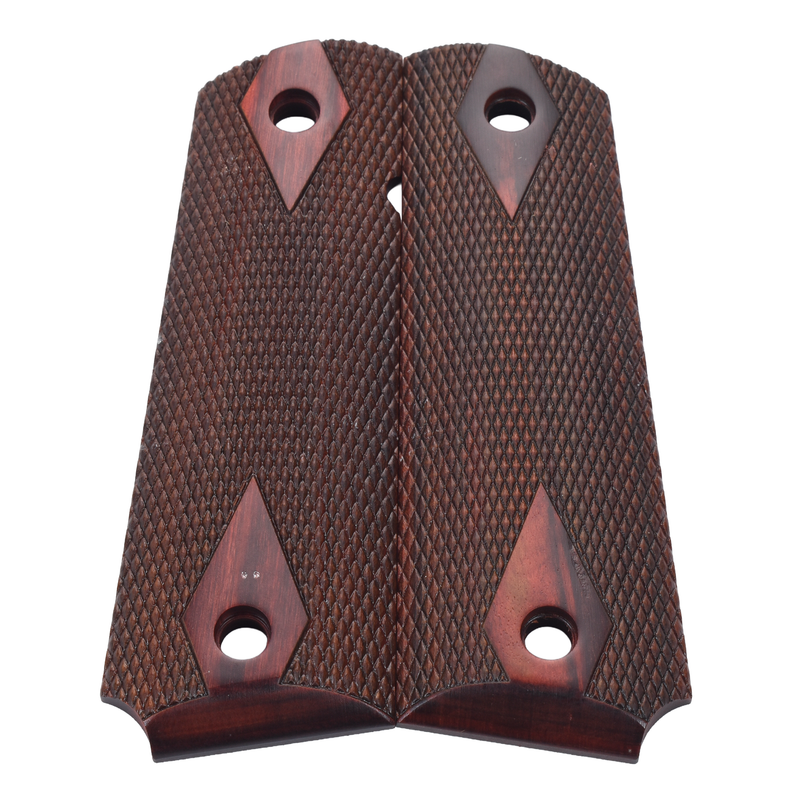 1911 Grips, Full-Size, Rosewood Composite, Beveled Bottom (EW1-247)