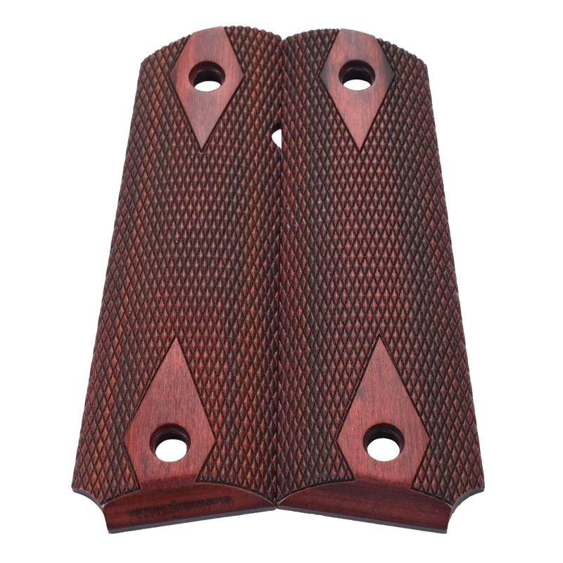 1911 Grips, Full-Size, Rosewood Composite, Beveled Bottom (EW1-249)