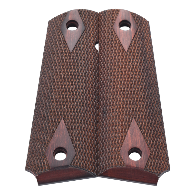 1911 Grips, Full-Size, Rosewood Composite, Beveled Bottom (EW1-251)