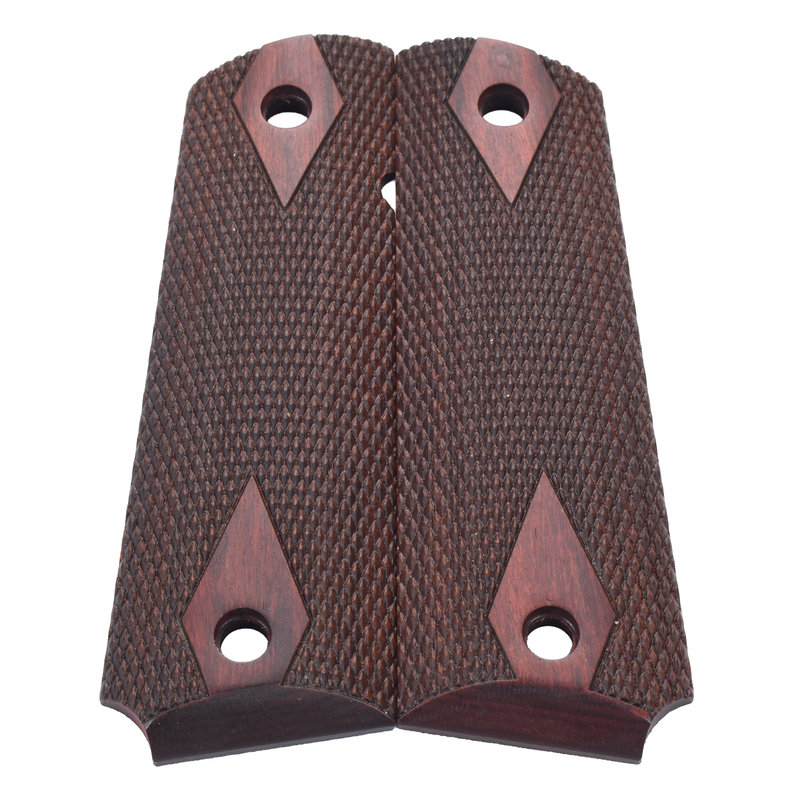 1911 Grips, Full-Size, Rosewood Composite, Beveled Bottom (EW1-256)