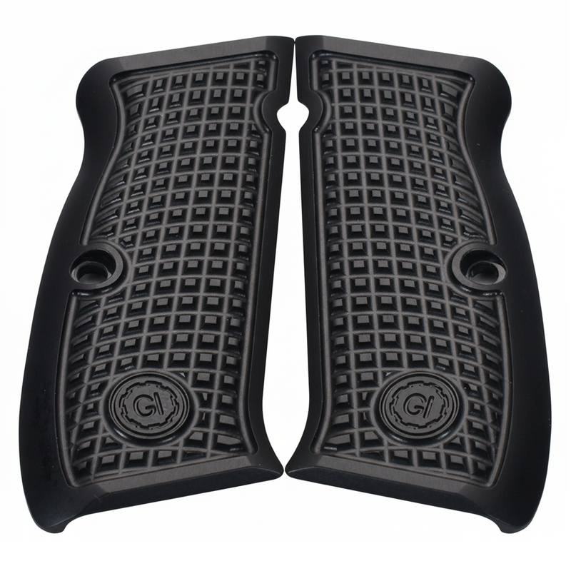 CZ-75 FRAG Grips, Full-Size, Aluminum, Black