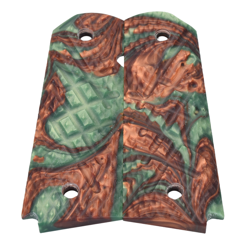 1911 Grips, Full-Size, Shredder, Flat Bottom (SG-145)