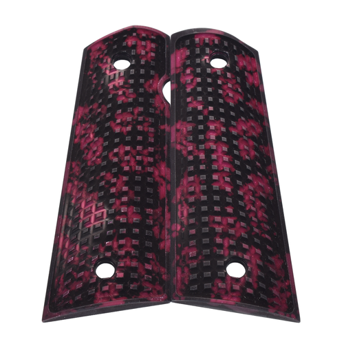 1911 Grips, Full-Size, AlumaGrips, Flat Bottom (AL1-006