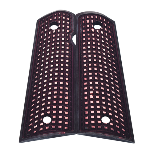 1911 Grips, Full-Size, AlumaGrips, Flat Bottom (AL1-009