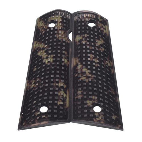 1911 Grips, Full-Size, AlumaGrips, Flat Bottom (AL1-010