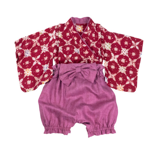 Kids Kimono -Red x Purple (Special Collection)