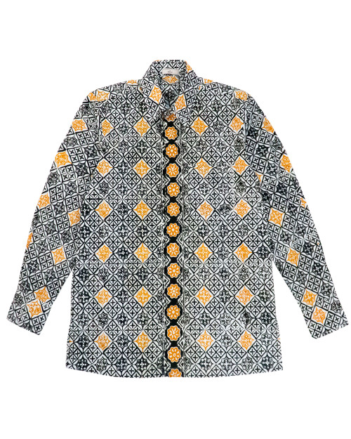 Standard Long Sleeves Shirt - Yellow Black Tegel