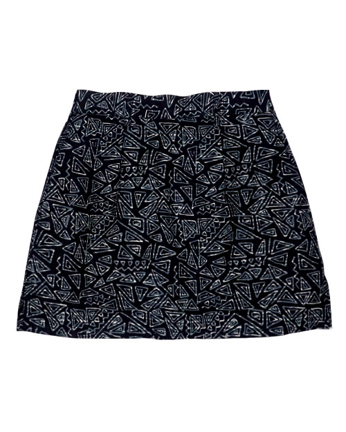 Skort - Tribal Triangle in Black