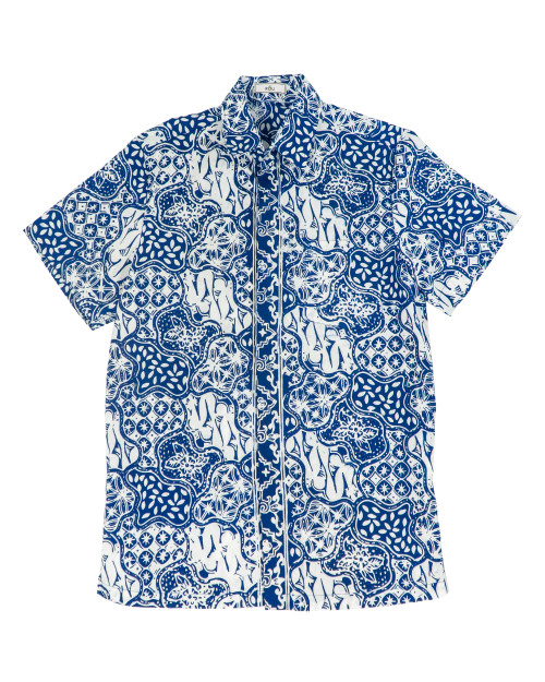 Standard Short Sleeves Shirt - Cobalt Blue Sekarjagat