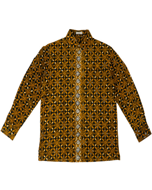 Standard Long Sleeves Shirt - Golden Kawung