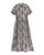Shirt Dress - Kawung Twist in Brown
