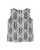 No-Sleeve Blouse - Kawung Twist in Brown