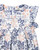 Kids Frill Dress - Flowery Peach on White