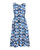 No Sleeve Flare Relax Dress - Hibiscus Blue