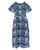 Puff Sleeve Dress - Navy Anyelir