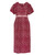 Puff Sleeves Dress - Red Truntum