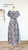 Sabrina Dress - Blue Hibiscus on Black