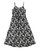 Camisole Dress - Summer Bloom on Black