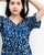 Home Dress - Flower Buds on Navy
