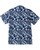 Standard Short Sleeves Shirt - Blue Buds on Navy