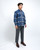 Standard Long Sleeves Shirt - Sumatran Motif in Navy