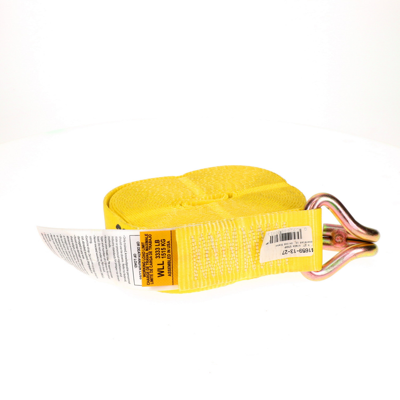 2” x 27’ Winch Strap w/Wire Hook