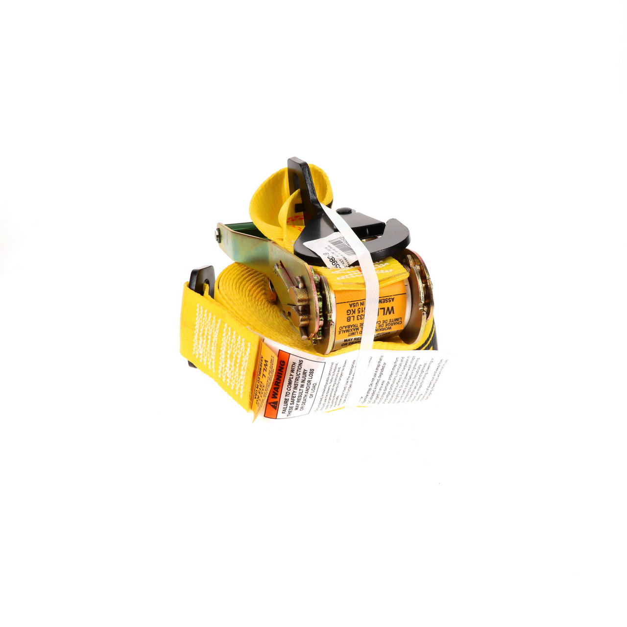 2″ x 27’ Ratchet Strap w/Twisted Snap Hooks & Long/Wide Handle