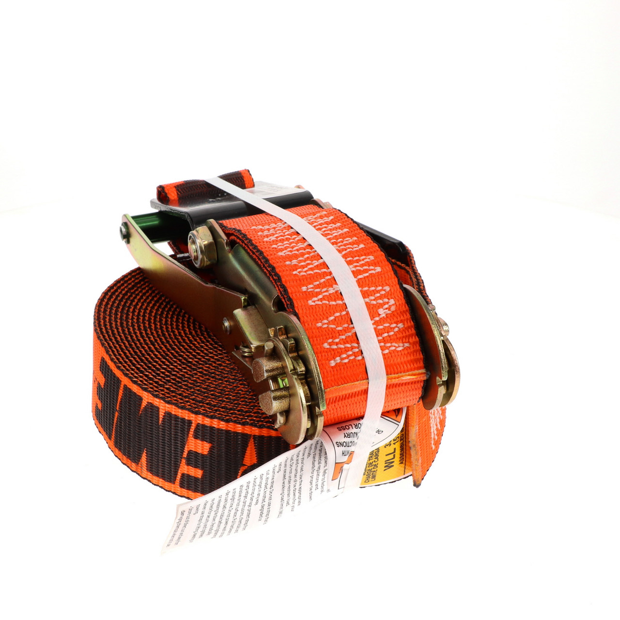 2″ x 27’ Ratchet Strap w/Flat Hooks & Long/Wide & X-Treme Webbing