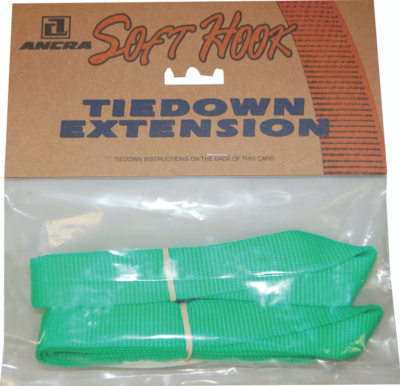 18” Green Soft Hook Tie-Down Extension, 2 Pack