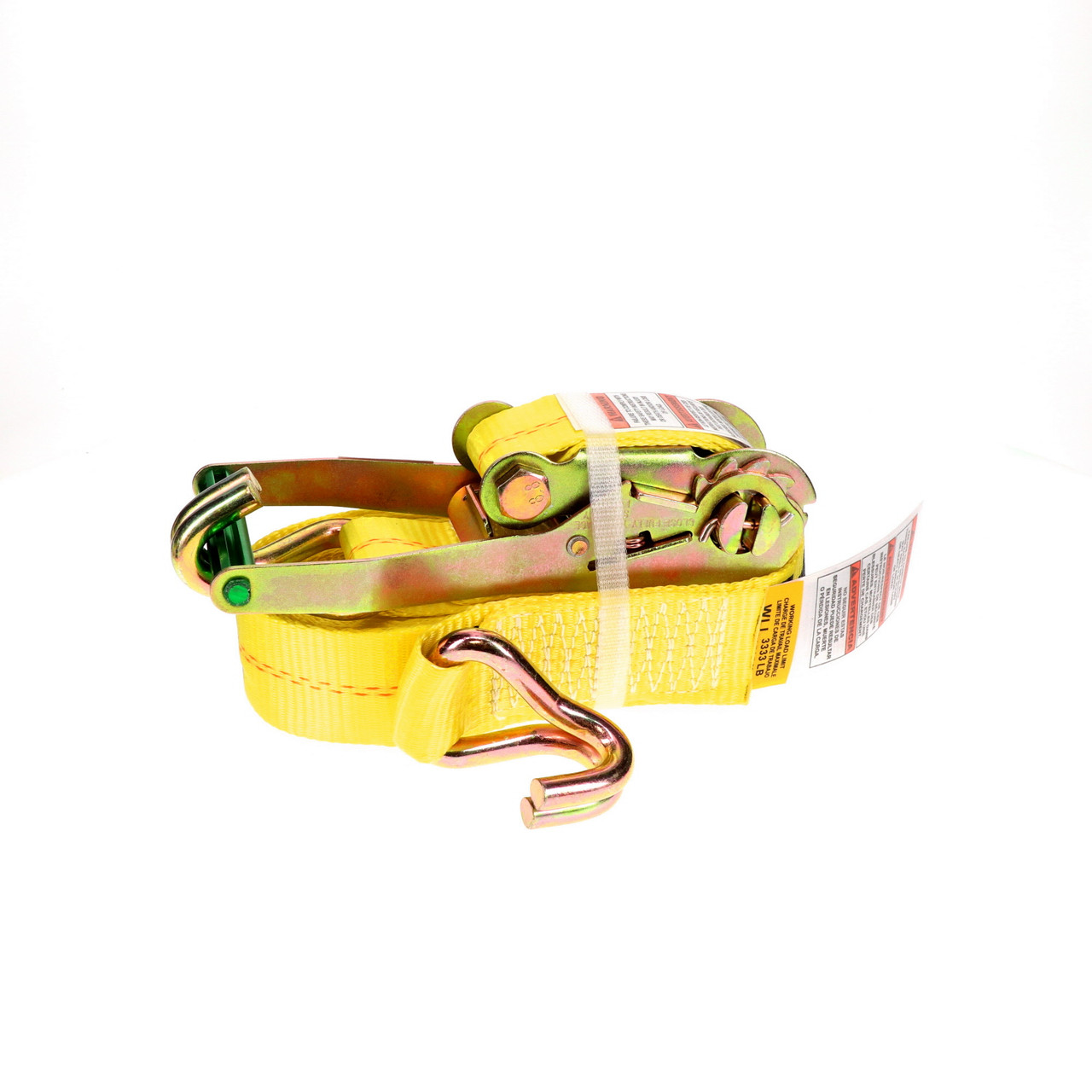 2″ x 30’ Ratchet Strap w/J-Hooks & Long/Wide Handle