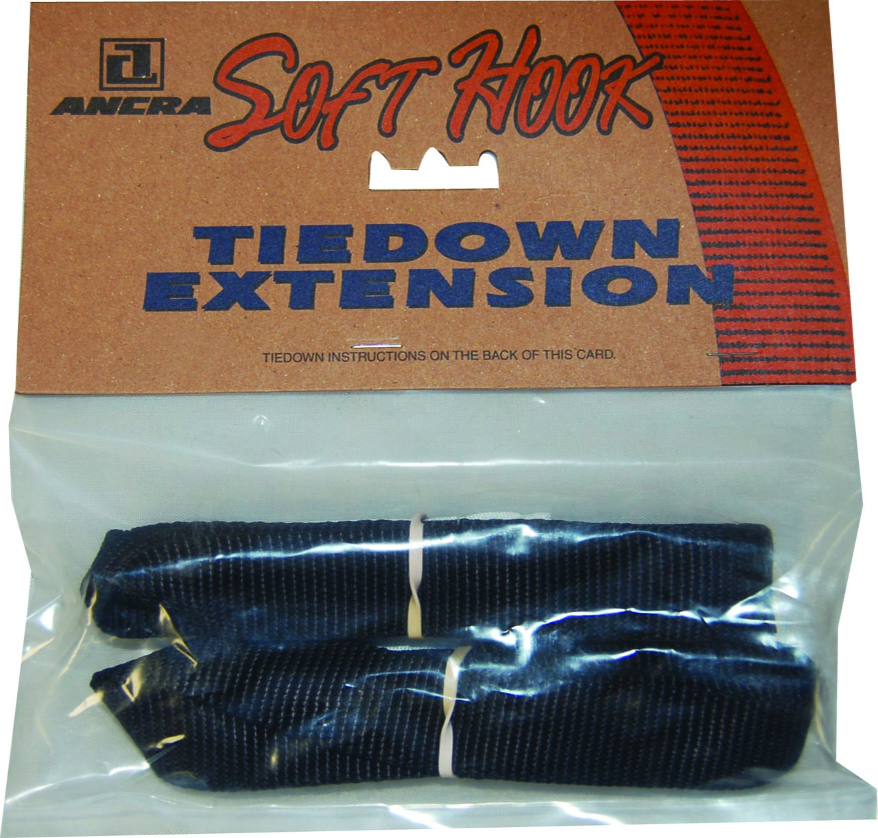 18” Black Soft Hook Tie-Down Extension, 2 Pack